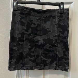 Free People Camo Skirt
